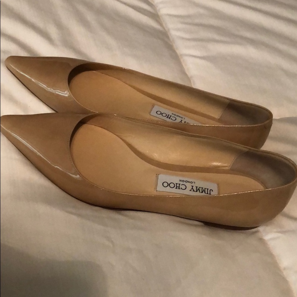Jimmy Choo flat shoes.
